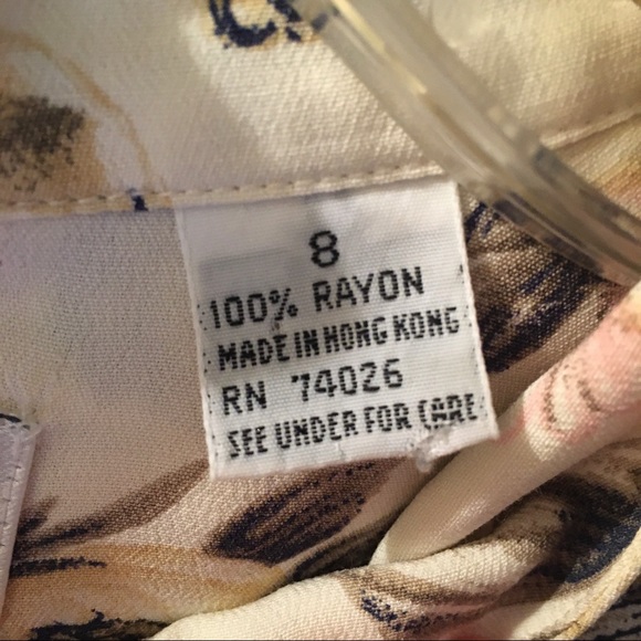 Vintage First Issue Floral Top Size 8 - Picture 4 of 5